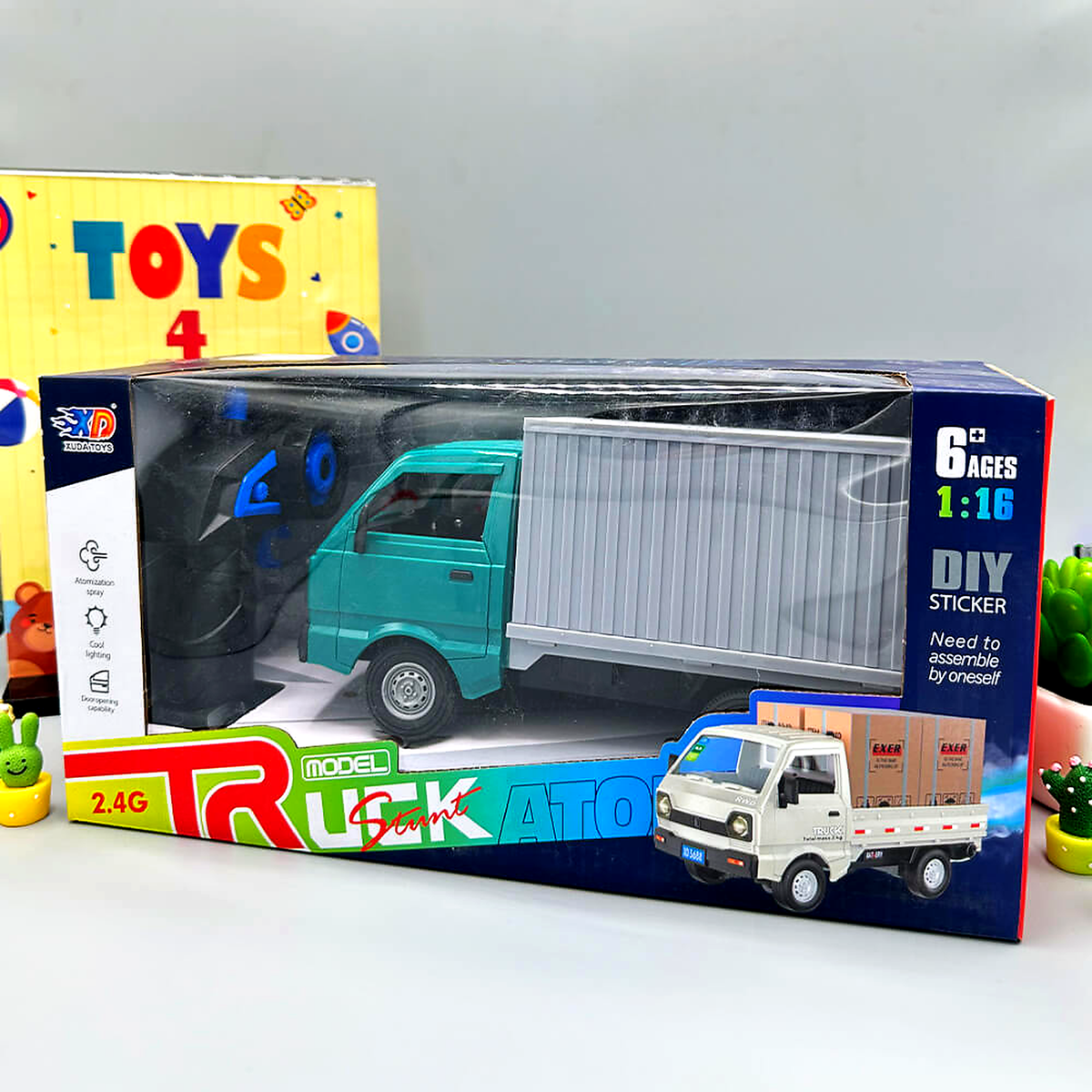 Remote Control Cargo Stunt Truck